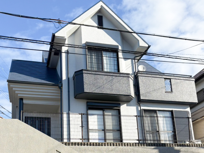 兵庫県神戸市　K様邸　外壁塗装、屋根塗装、外構塗装